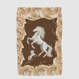 Rope White Horse Golf Towel