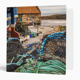 Ropes And Lobster Pots Pittenweem, Scotland 3 Ring Binder