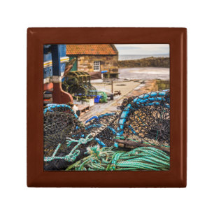 Ropes And Lobster Pots   Pittenweem, Scotland Keepsake Box