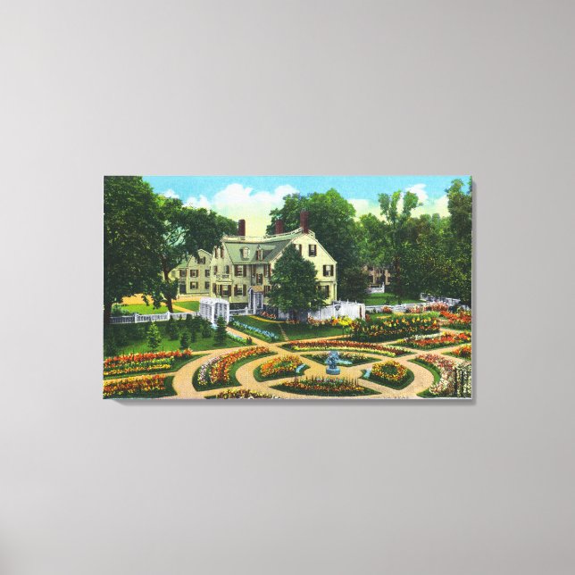 Ropes Memorial and Botanical Gardens View # 1 Canvas Print (Front)
