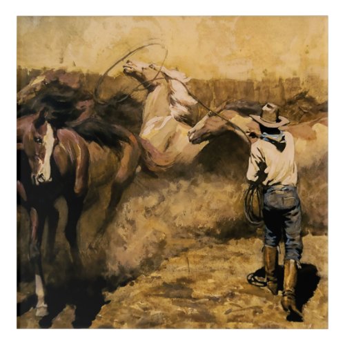 Roping Palomino Western Art by Maynard Dixon