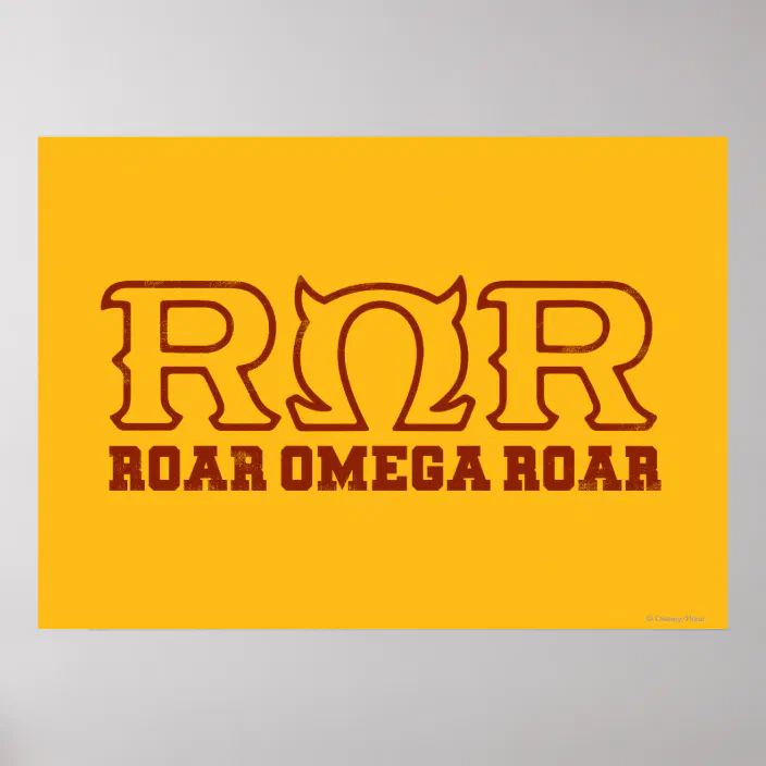 Ror Roar Omega Roar Logo Poster Zazzle Com