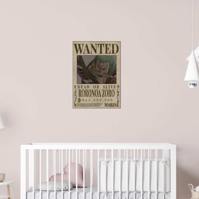 RORANORA ZORO One Piece Wanted Poster | Zazzle