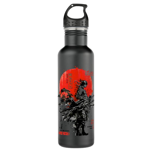 Roronoa Zoro Classic Stainless Steel Water Bottle (Front)