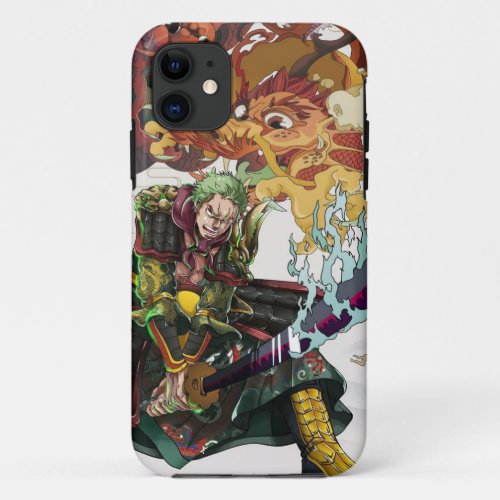 Roronoa Zoro Dragon Blade One Piece iPhone 11 Case