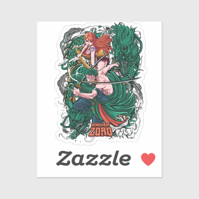 Roronoa Zorro One Piece Sticker (Sheet)
