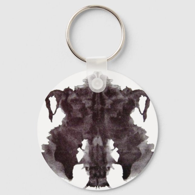 Rorschach Blot 4 Keychain (Front)