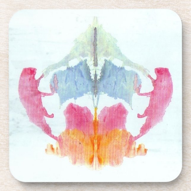 Rorschach Ink Blot Test Coaster (Front)
