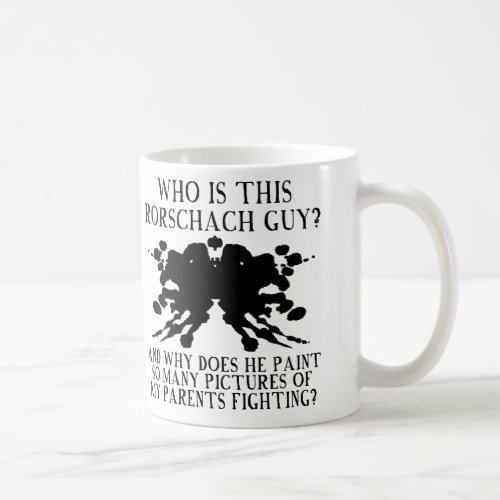 Rorschach Ink Blot Test Funny Mug or Travel Mug