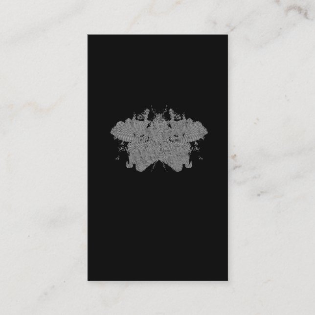 Rorschach Ink Blot Test Psychology Business Card (Front)