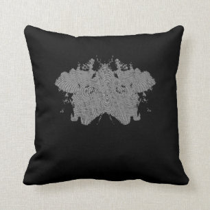 Rorschach Ink Blot Test Psychology Throw Pillow