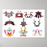Rorschach Ink Blots Poster at Zazzle
