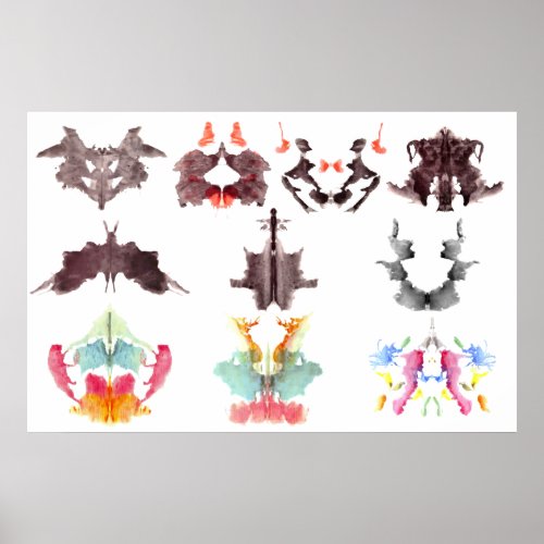 Rorschach Ink Blots Poster