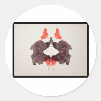 Rorschach Inkblot 2.0 Classic Round Sticker