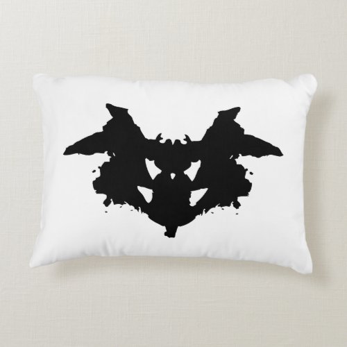 Rorschach Inkblot Accent Pillow