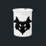 Rorschach Inkblot Beverage Pitcher<br><div class="desc">The Rorschach test, the Rorschach inkblot test, the Rorschach technique, or simply the inkblot test is a psychological test in which subjects' perceptions of inkblots are recorded and then analyzed using psychological interpretation, complex algorithms, or both. Globe Trotters specialises in idiosyncratic imagery from around the globe. Here you will find...</div>