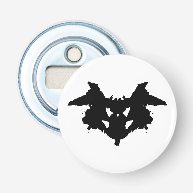 Rorschach Inkblot Bottle Opener (Front)