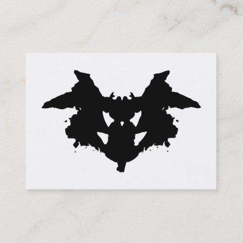 Rorschach Inkblot Business Card