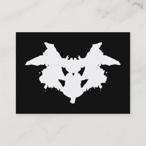 Rorschach Inkblot Business Card