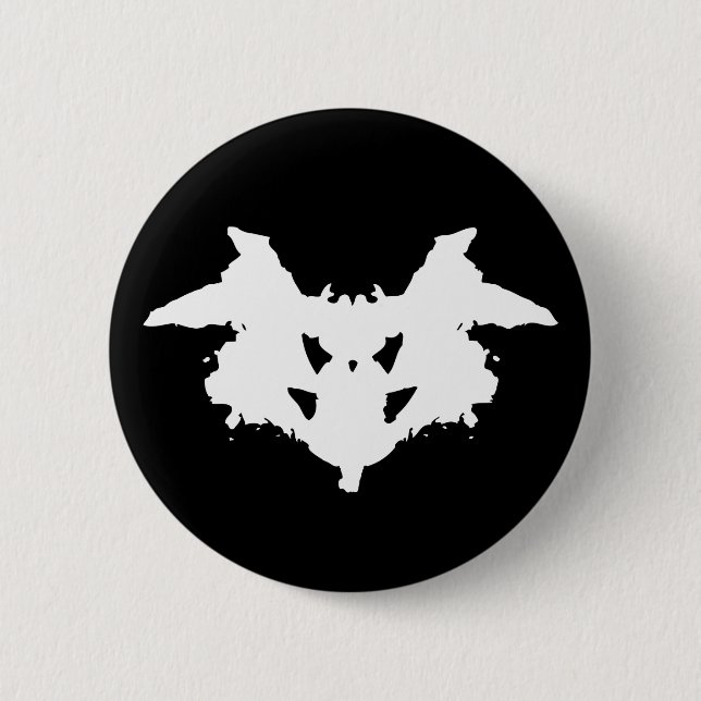 Rorschach Inkblot Button (Front)