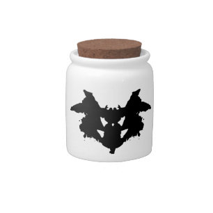 Rorschach Inkblot Candy Jar