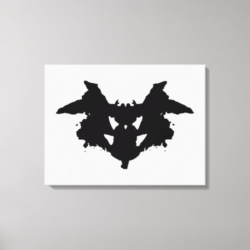 Rorschach Inkblot Canvas Print