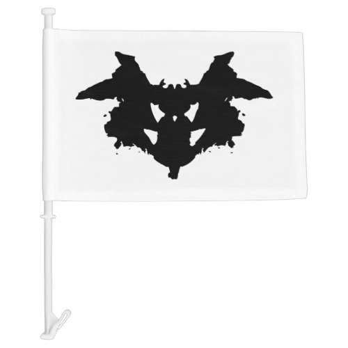 Rorschach Inkblot Car Flag