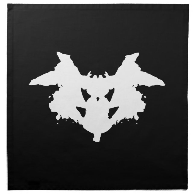 Rorschach Inkblot Cloth Napkin (Front)