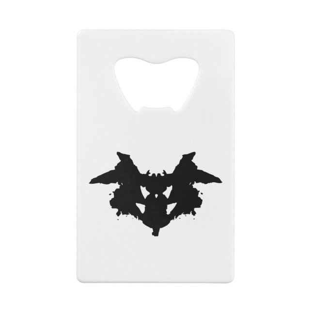 Rorschach Inkblot Credit Card Bottle Opener (Back)
