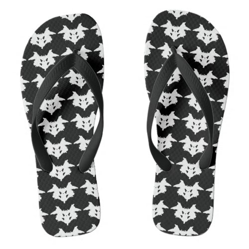 Rorschach Inkblot Flip Flops