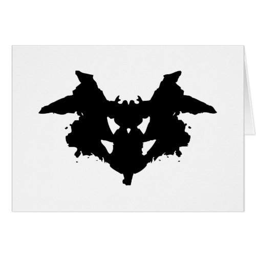 Rorschach Inkblot Greeting Card