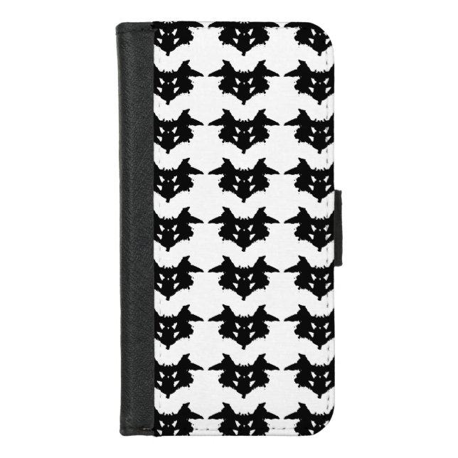 Rorschach Inkblot iPhone Wallet Case (Front)