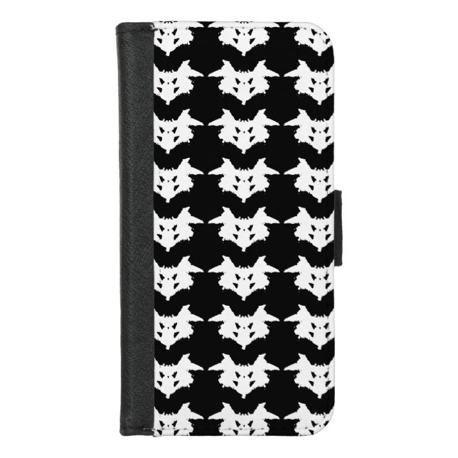 Rorschach Inkblot iPhone Wallet Case (Front)