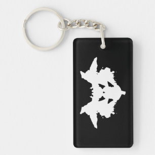 Rorschach Inkblot Keychain
