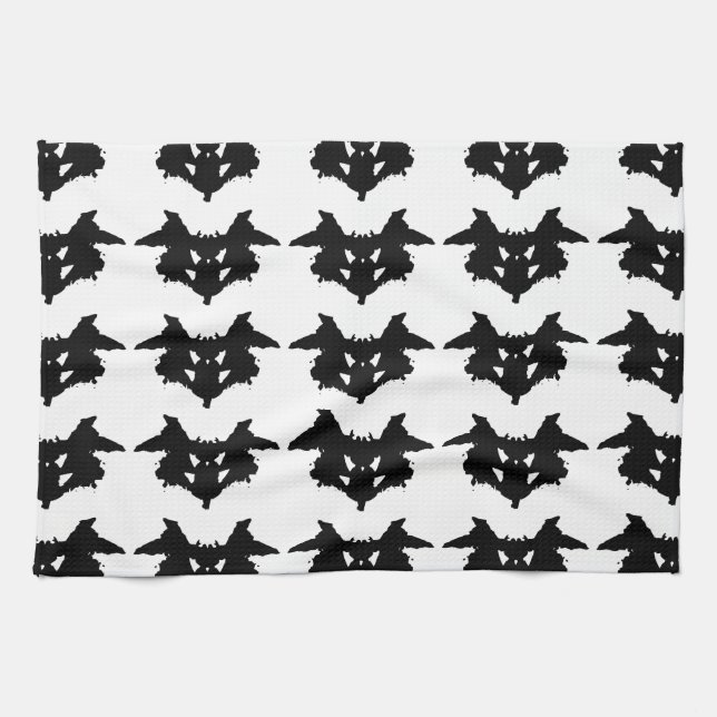 Rorschach Inkblot Kitchen Towel (Horizontal)
