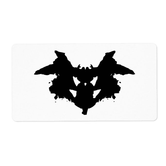 Rorschach Inkblot Label (Front)