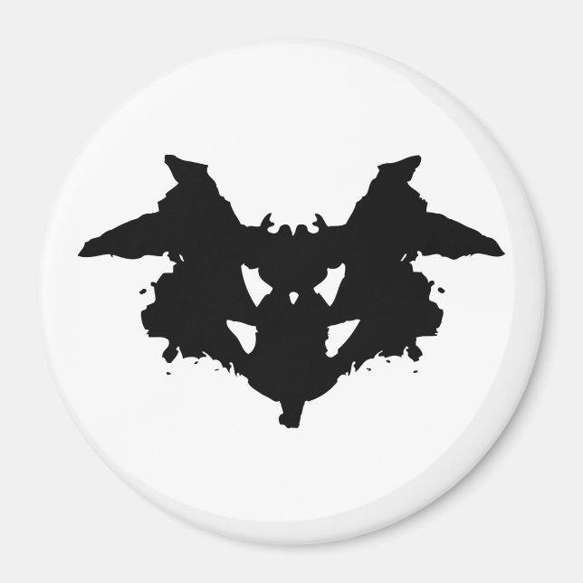 Rorschach Inkblot Magnet (Front)