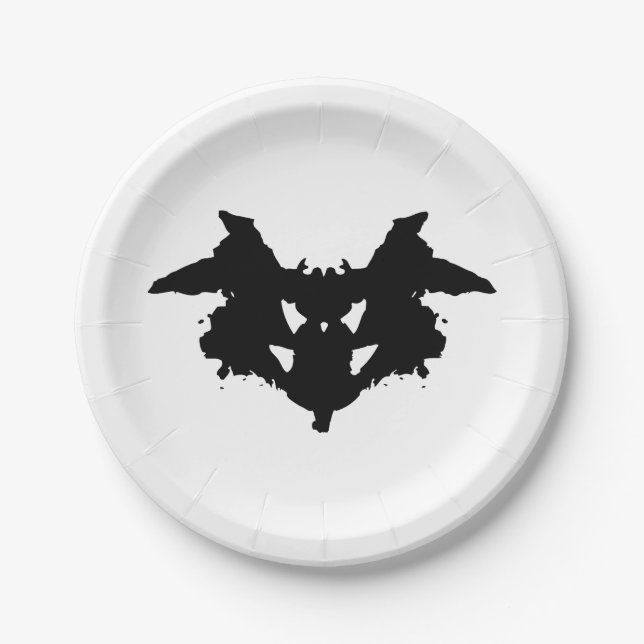 Rorschach Inkblot Paper Plates (Front)
