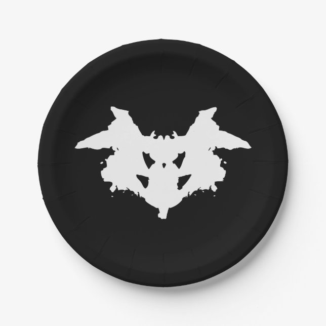 Rorschach Inkblot Paper Plates (Front)