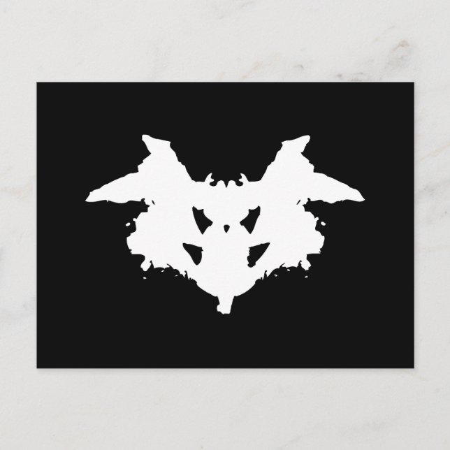 Rorschach Inkblot Postcard (Front)