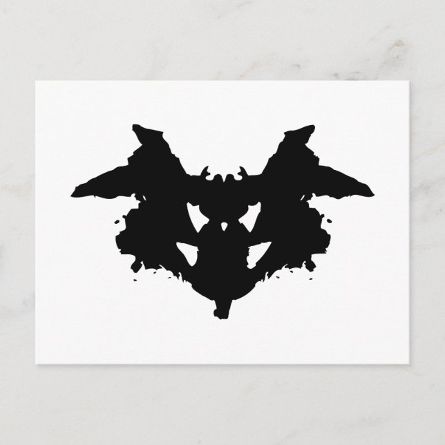 Rorschach Inkblot Postcard (Front)