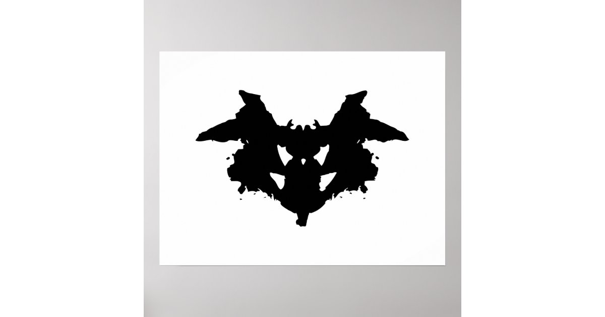 Rorschach Inkblot Poster | Zazzle