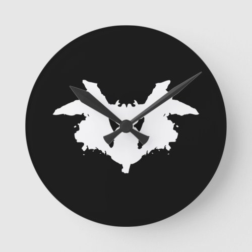 Rorschach Inkblot Round Clock