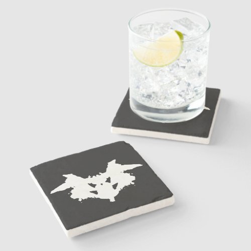 Rorschach Inkblot Stone Coaster