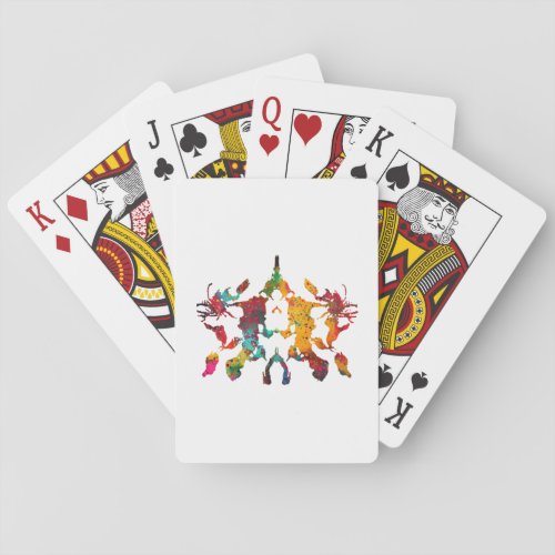 Rorschach inkblot testCard 10 Playing Cards