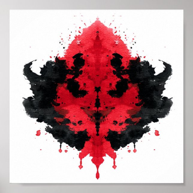 Rorschach Inkblot Test. Don't Call Me Crazy Poster (Front)