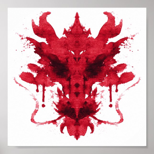 Rorschach Inkblot Test. Don't Call Me Crazy Poster (Front)