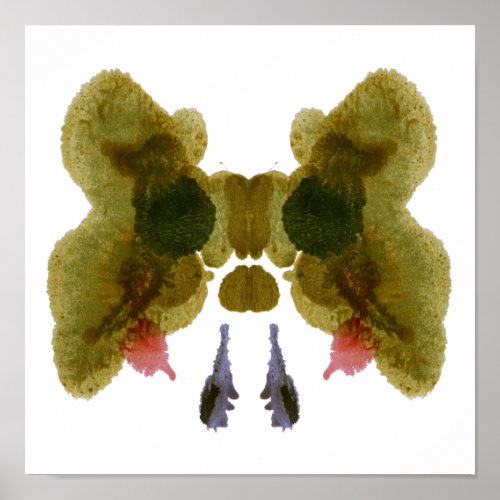 Rorschach Inkblot Test Fun Art Print