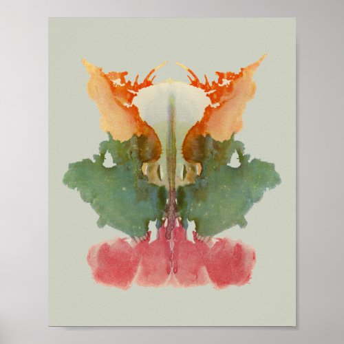 Rorschach Inkblot Test Fun Art Print