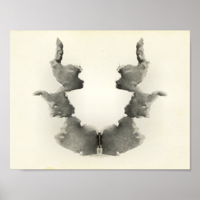 Rorschach Inkblot Test Fun Art Print (Front)